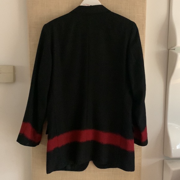 RARE archive Issey Miyake paint stitch fabric design stripe detail jacket - Picture 7 of 12
